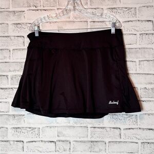 Baleaf‎ Black Sport Skirt pocket for tennis, golf, or pickle balls size XL